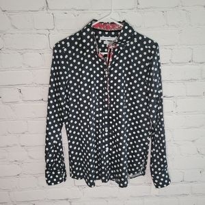 Foxcroft NYC Wrinkle Free Polka Dot Shirt